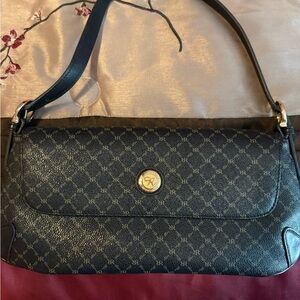 Rioni Italian Black Patterned Shoulder Bag
